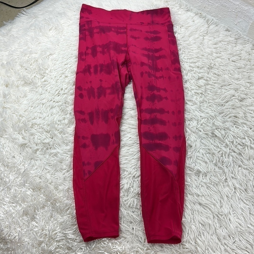 lululemon lab Mesh Panels High-Rise Tight 25" Weaves Dye Pink Dragonfruit Wild